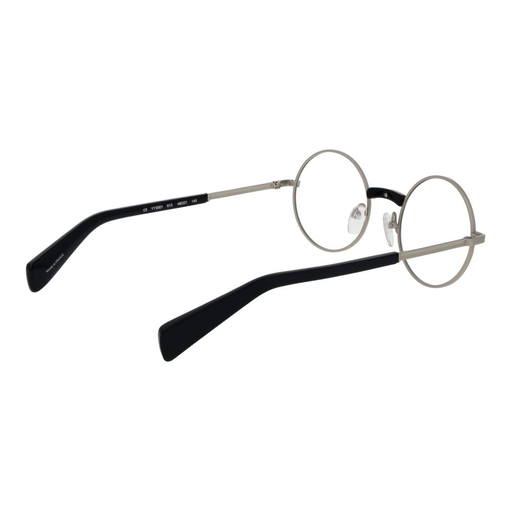 Yohji Yamamoto Silver Unisex Glasses Frame Yohji Yamamoto