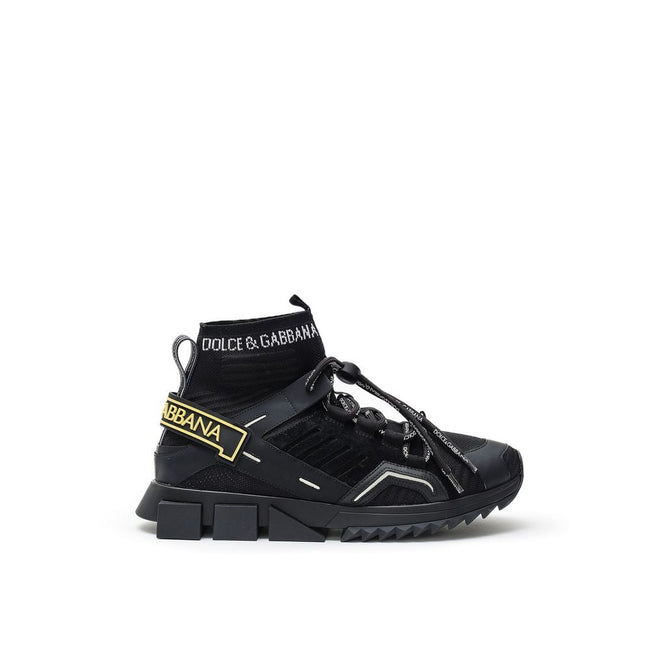 Dolce & Gabbana Black Technical High Top Dolce & Gabbana