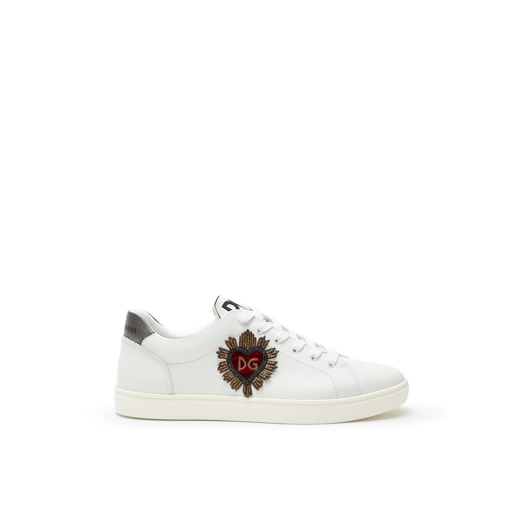 Dolce & Gabbana White Leather Sneaker Dolce & Gabbana