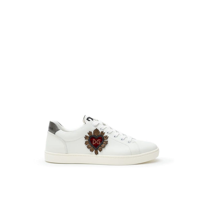 Dolce & Gabbana White Leather Sneaker Dolce & Gabbana