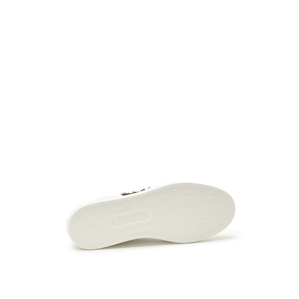 Dolce & Gabbana White Leather Sneaker Dolce & Gabbana