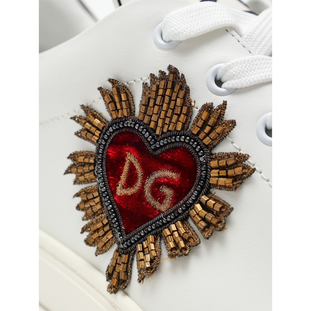 Dolce & Gabbana White Leather Sneaker Dolce & Gabbana