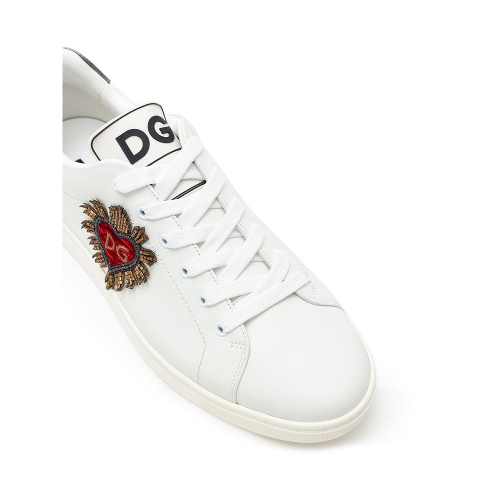 Dolce & Gabbana White Leather Sneaker Dolce & Gabbana
