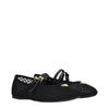 Prada Black Fabric Ballet Flats Prada