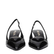 Prada Black Leather Mid Heel Pumps Prada