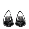 Prada Black Leather Mid Heel Pumps Prada