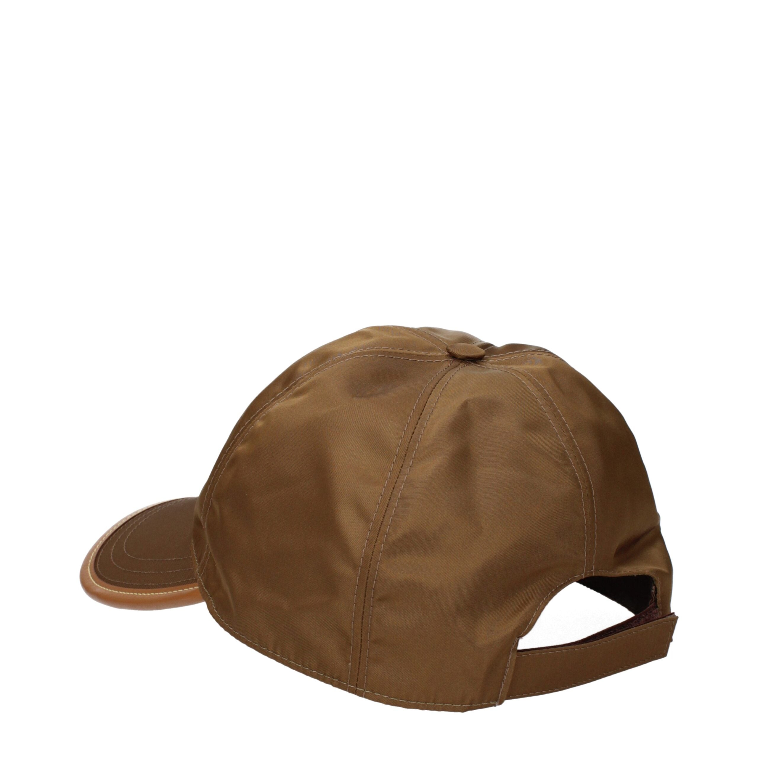 Prada Brown Polyamide Caps (Baseball Hat) Prada