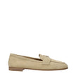 Prada Beige Leather Slip-On Loafers Prada