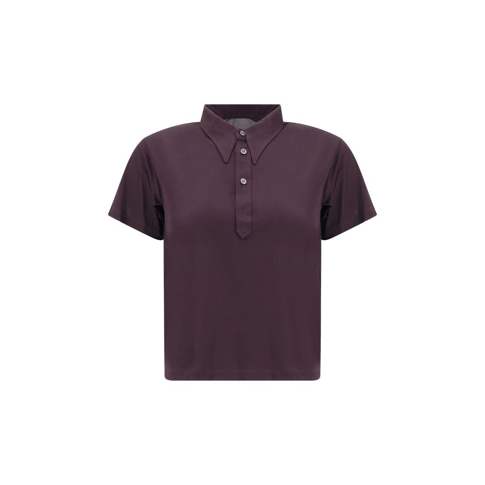 Margiela Semi-sheer polo Shirt Margiela