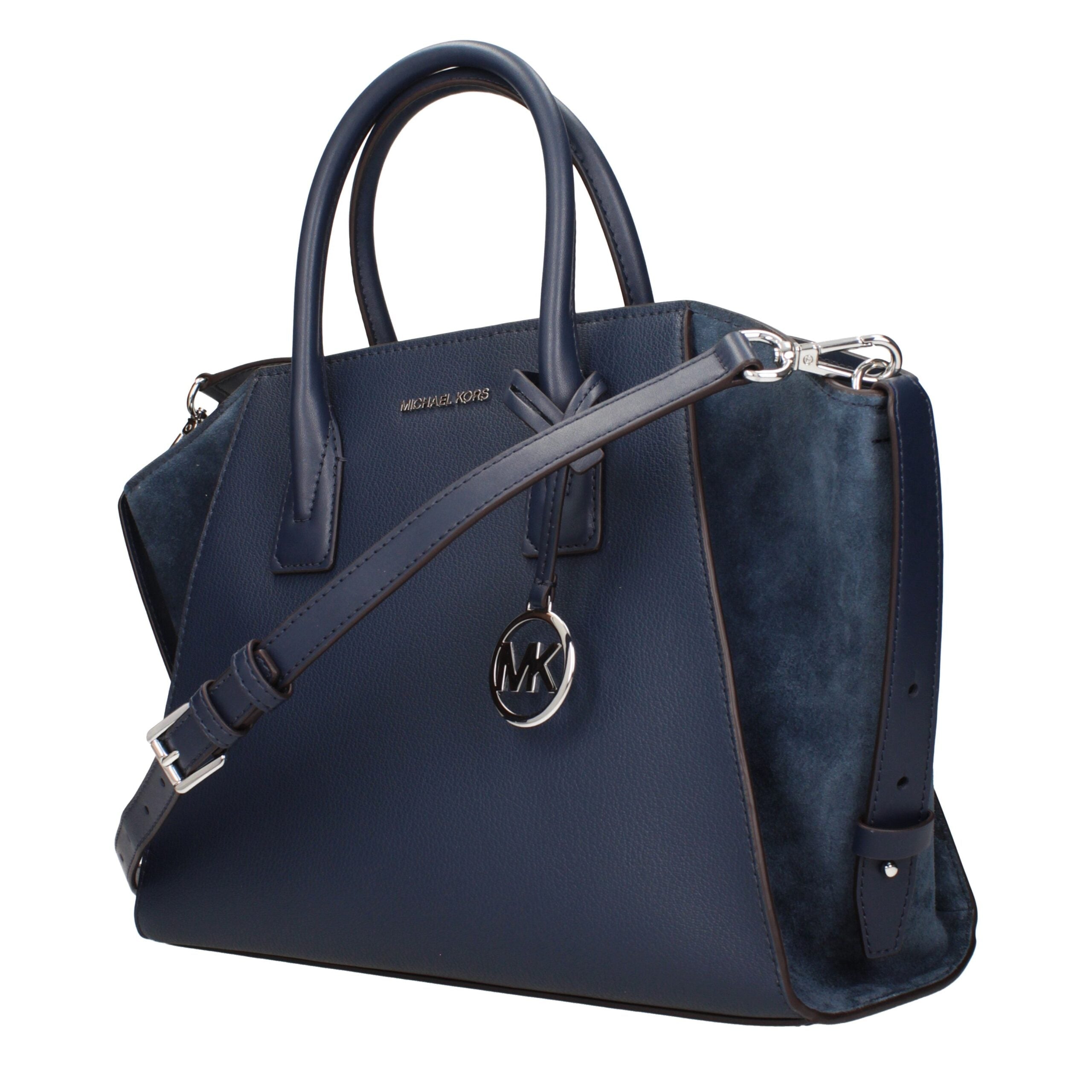Michael Kors Blue Leather Handbags Michael Kors