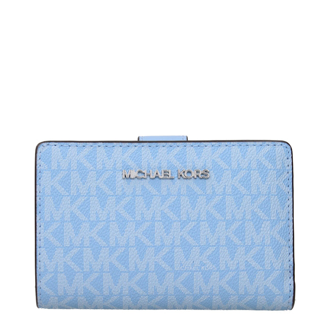 Michael Kors Light Blue Leather Wallets Michael Kors