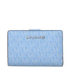 Michael Kors Light Blue Leather Wallets Michael Kors