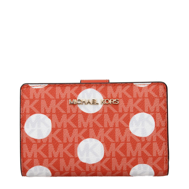 Michael Kors Orange Fabric Wallets Michael Kors
