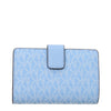 Michael Kors Light Blue Leather Wallets Michael Kors