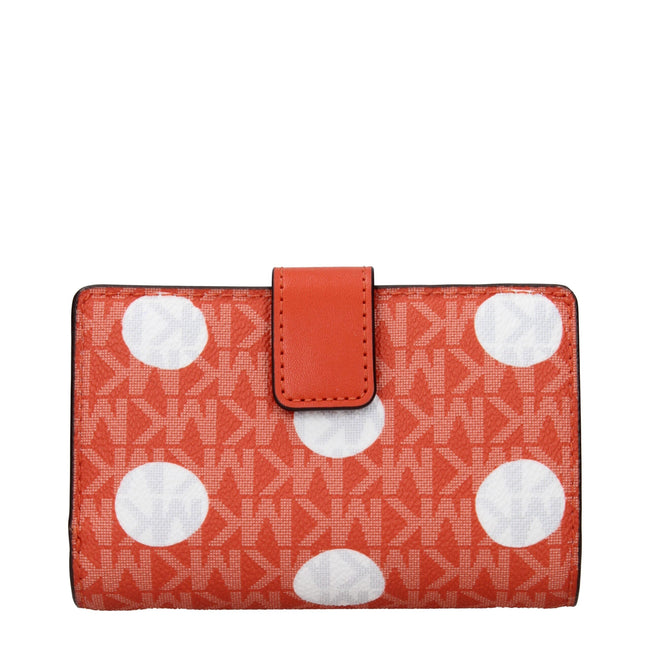 Michael Kors Orange Fabric Wallets Michael Kors