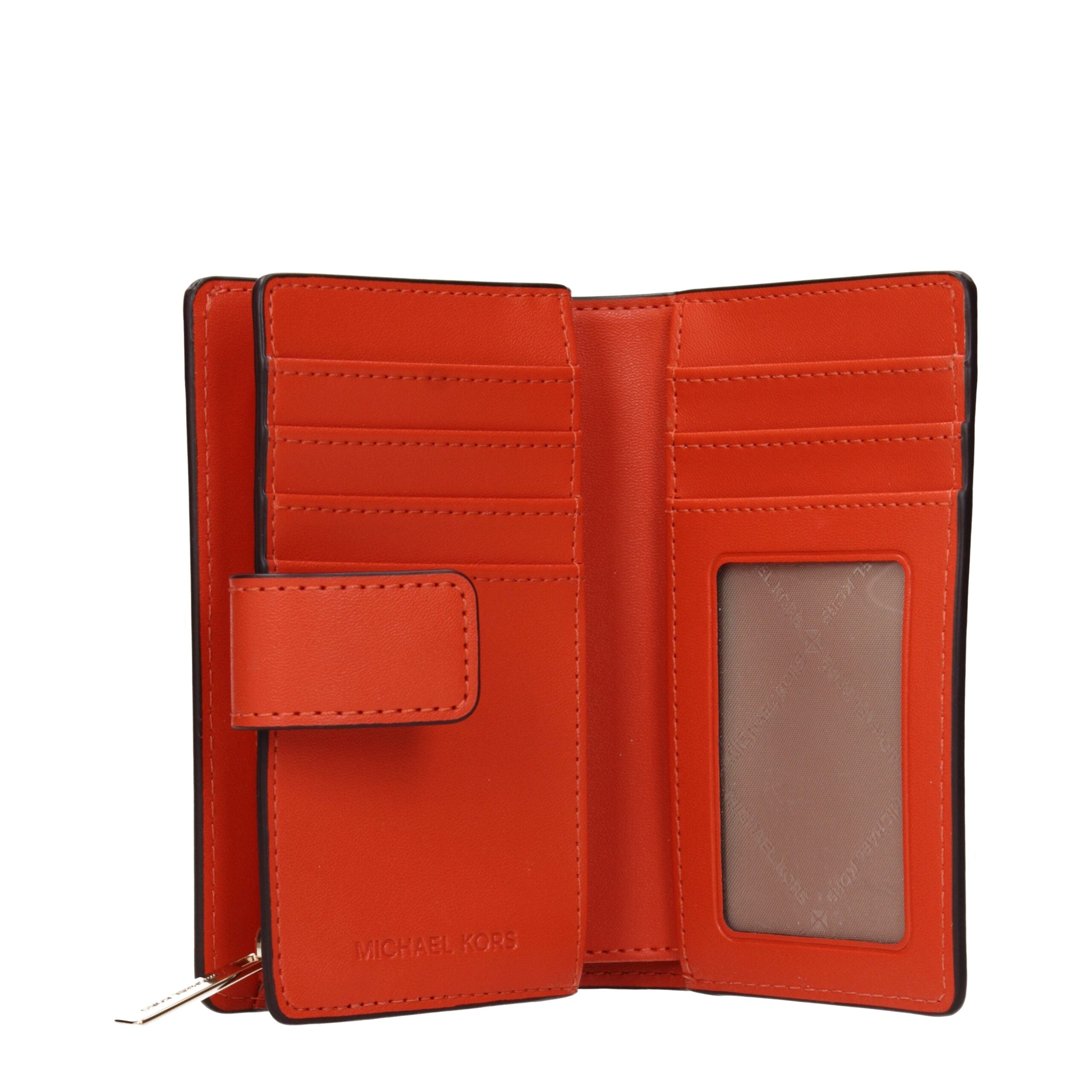 Michael Kors Orange Fabric Wallets Michael Kors
