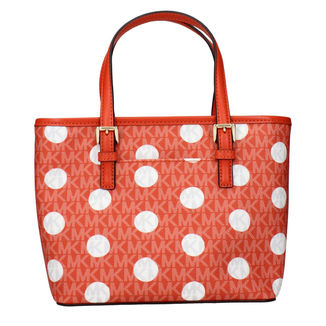 Michael Kors Orange Fabric Backpacks Michael Kors
