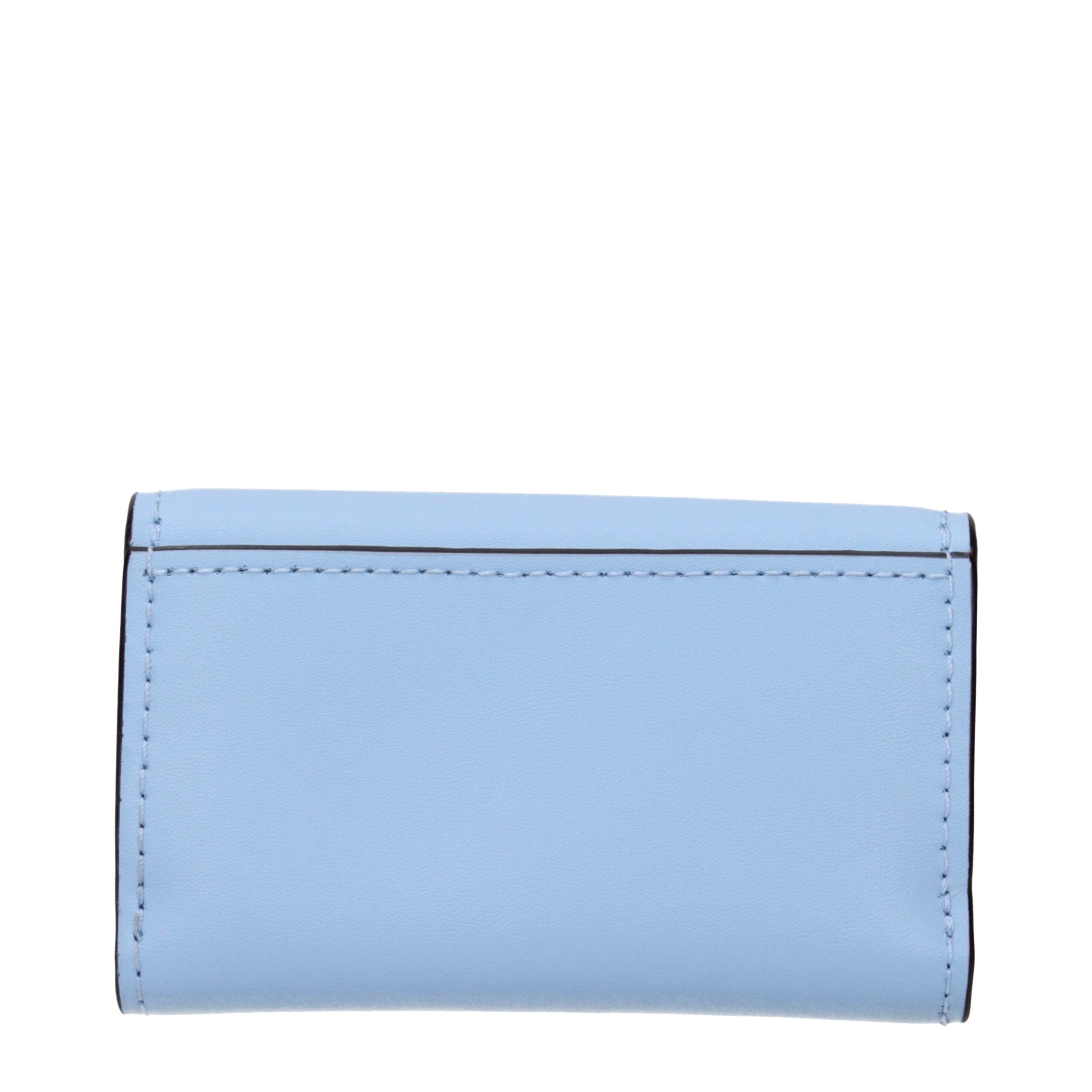 Michael Kors Light Blue Leather Wallets Michael Kors
