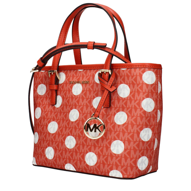 Michael Kors Orange Fabric Backpacks Michael Kors