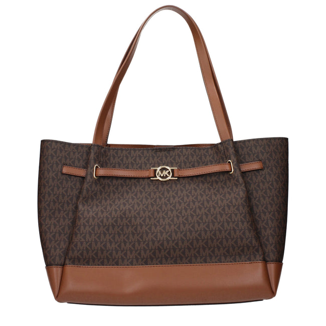 Michael Kors Brown Fabric Shoulder Bags Michael Kors