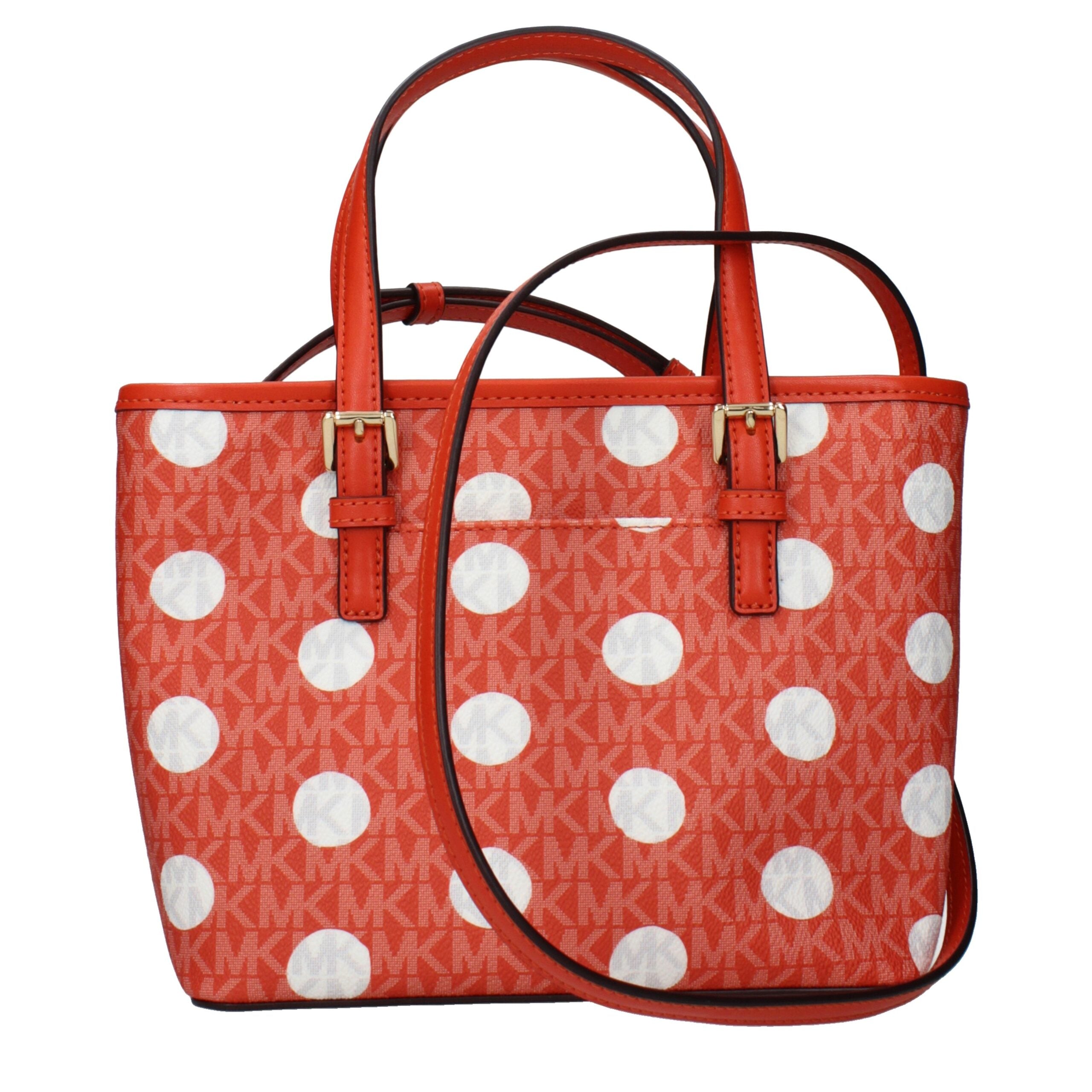Michael Kors Orange Fabric Backpacks Michael Kors
