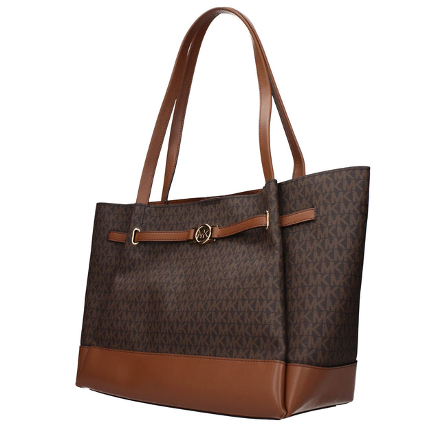 Michael Kors Brown Fabric Shoulder Bags Michael Kors