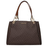 Michael Kors Brown Fabric Shoulder Bags Michael Kors