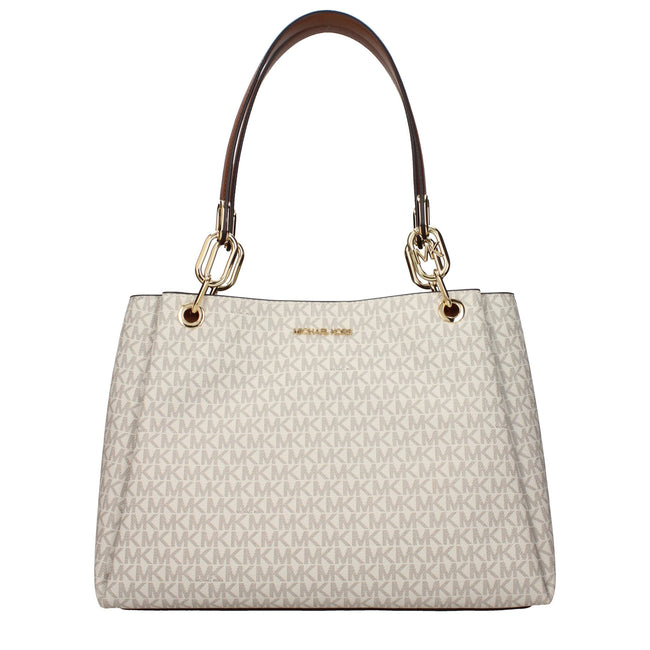 Michael Kors Beige Fabric Shoulder Bags Michael Kors