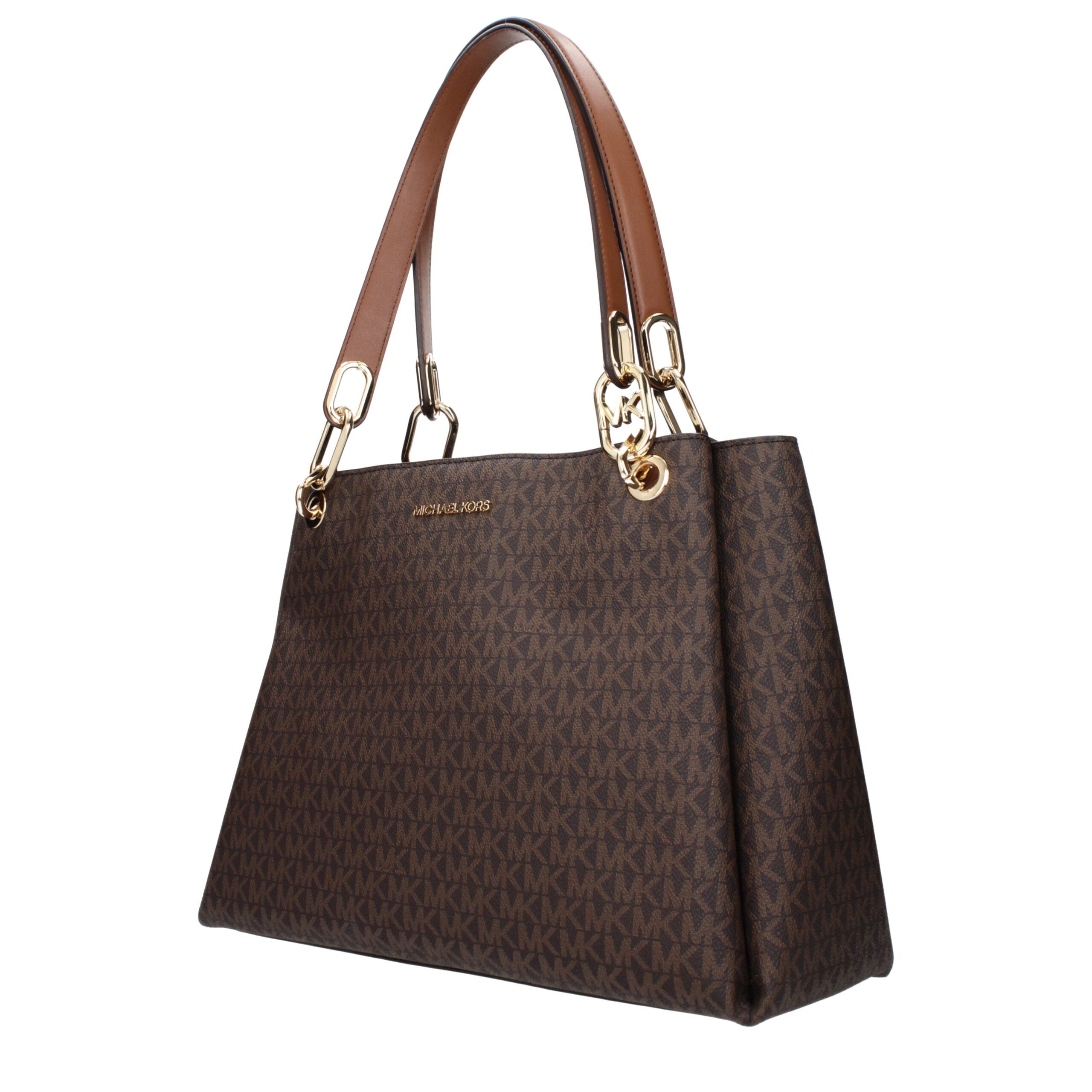 Michael Kors Brown Fabric Shoulder Bags Michael Kors