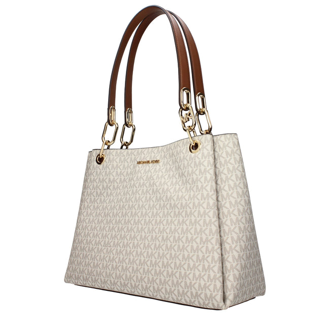 Michael Kors Beige Fabric Shoulder Bags Michael Kors