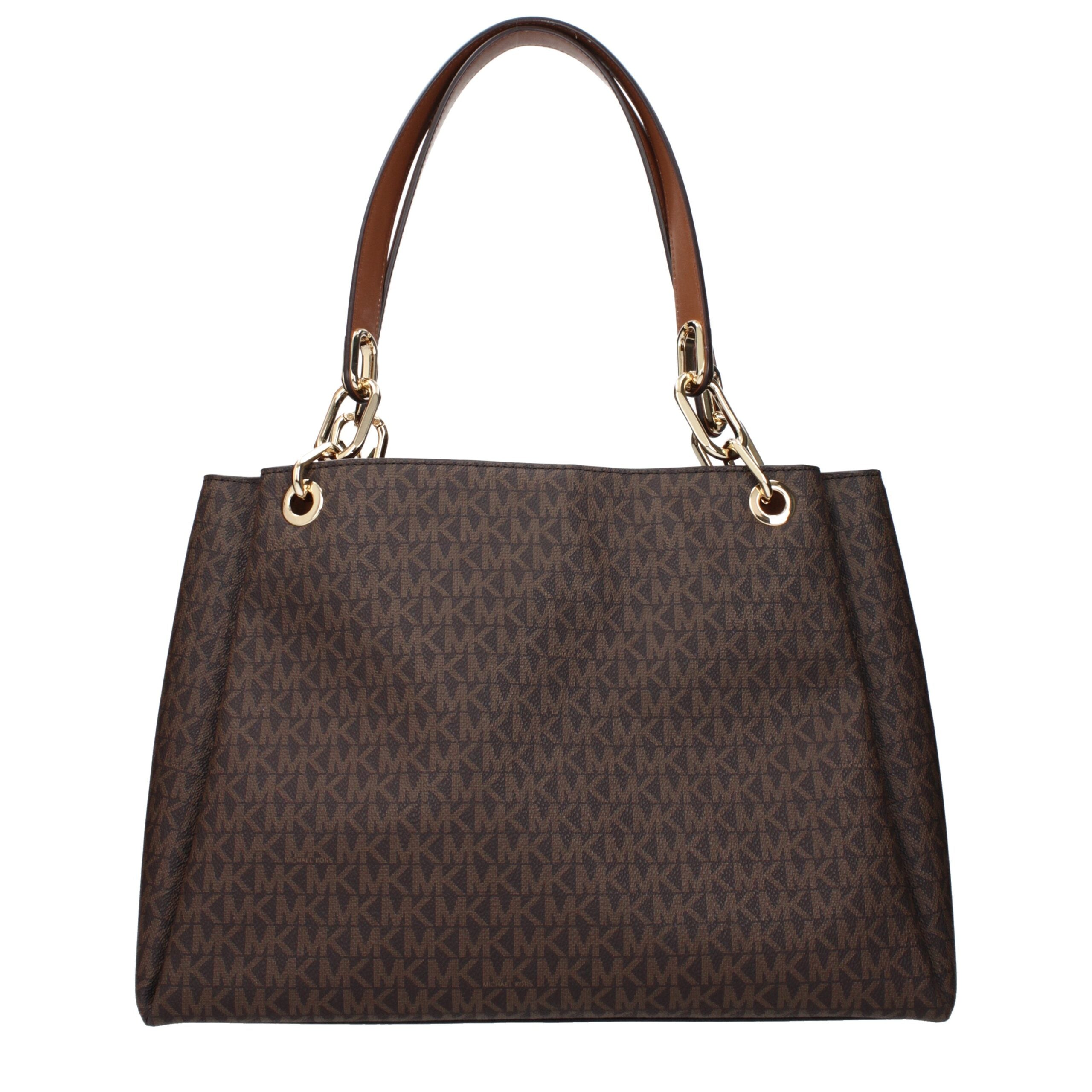 Michael Kors Brown Fabric Shoulder Bags Michael Kors