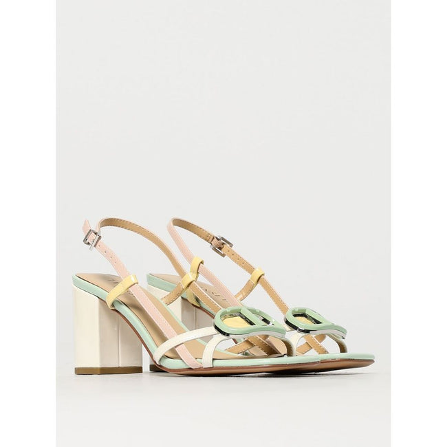 Twinset Blue Patent Leather Sandal Twinset