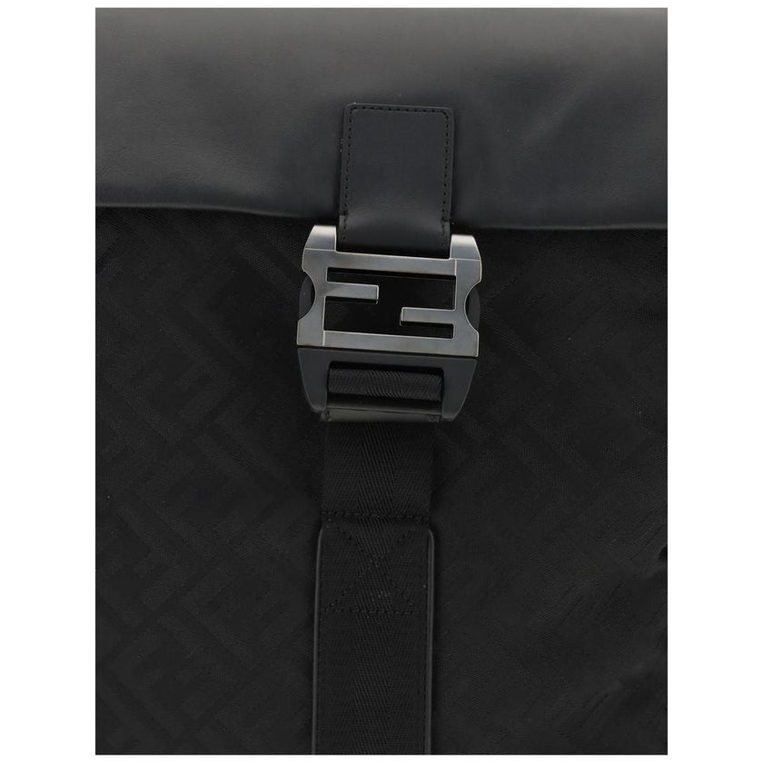 Fendi Black Nylon Shoulder Bag Fendi