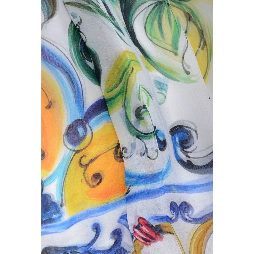 Dolce & Gabbana Silk Maiolica Dress Dolce & Gabbana