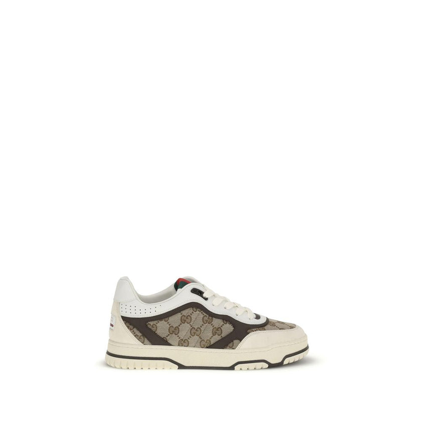 Gucci Beige Fabric Low Top Sneakers Gucci