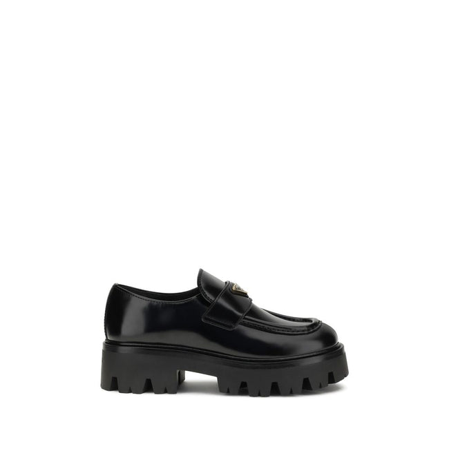 Prada Leather Monolith Loafers Prada