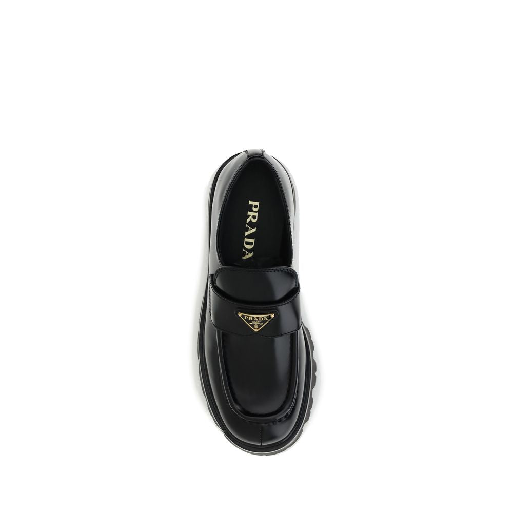 Prada Leather Monolith Loafers Prada