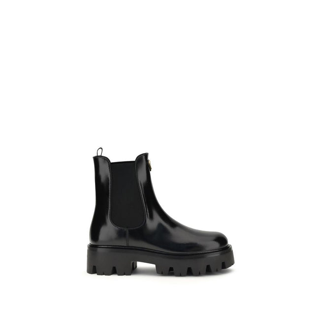 Prada Brushed leather Ankle Boots Prada