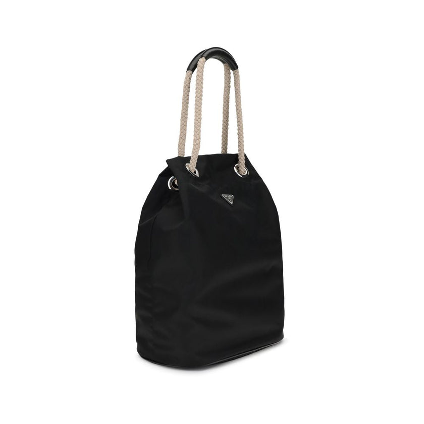 Prada Black Recycled Polyamide Shoulder Bag Prada