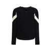 Valentino Black Fleece Wool Sweatshirt Valentino