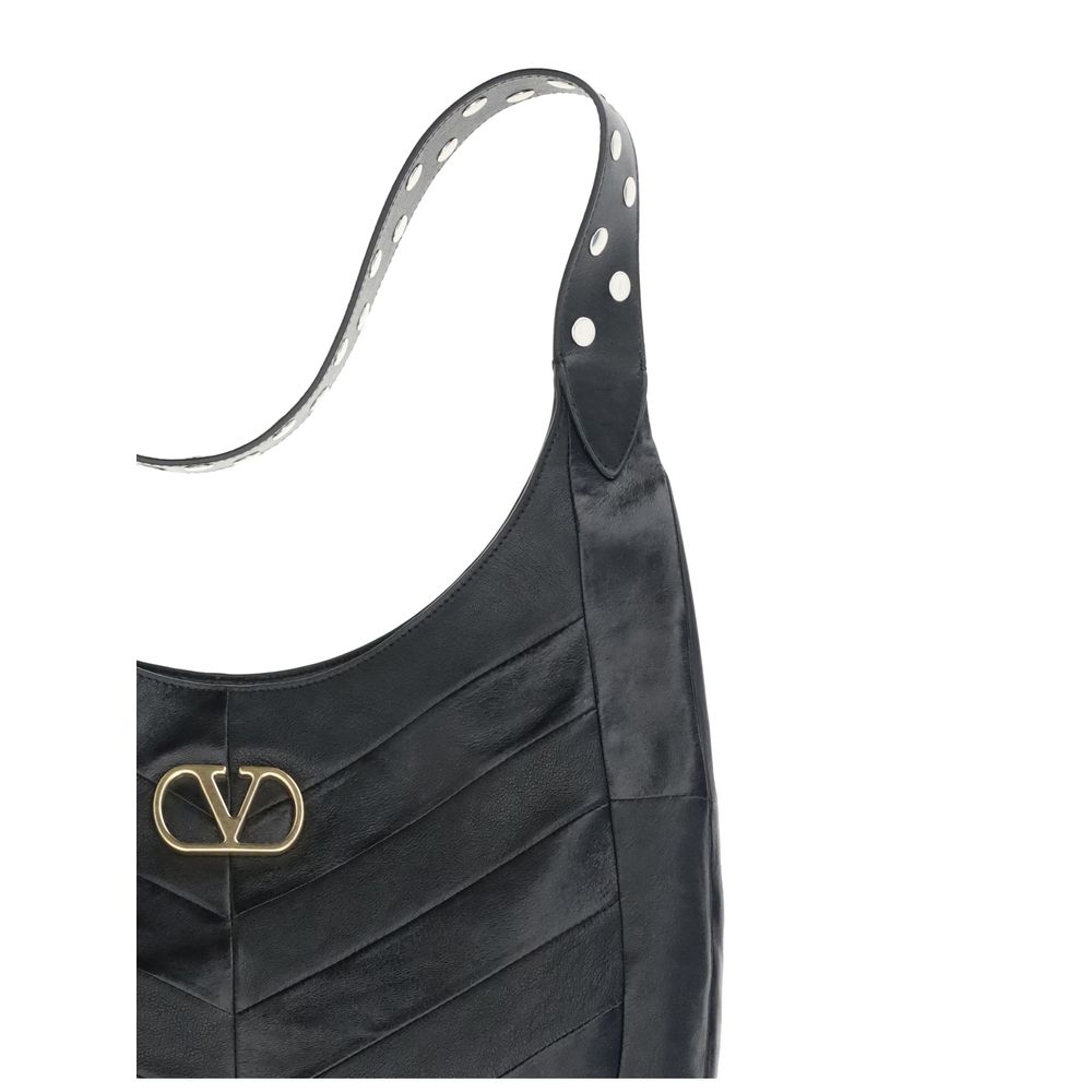 Valentino Garavani Black Leather Shoulder Bag Valentino Garavani