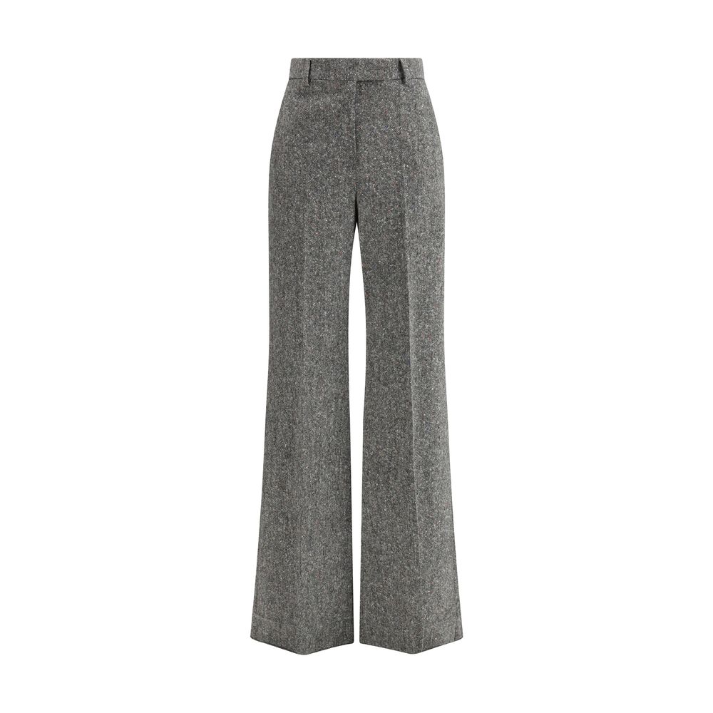 Valentino Bottonato Natté Wool Trousers Valentino