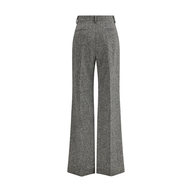 Valentino Bottonato Natté Wool Trousers Valentino