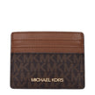 Michael Kors Brown Fabric Cardholders Michael Kors