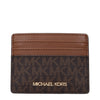 Michael Kors Brown Fabric Cardholders Michael Kors