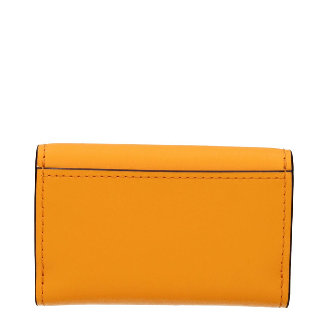 Michael Kors Orange Leather Wallets Michael Kors