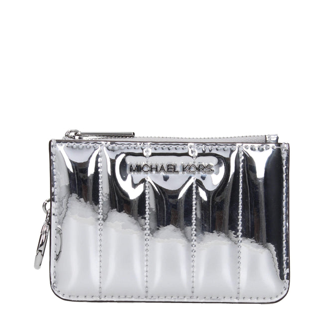 Michael Kors Gray Leather Wallets Michael Kors