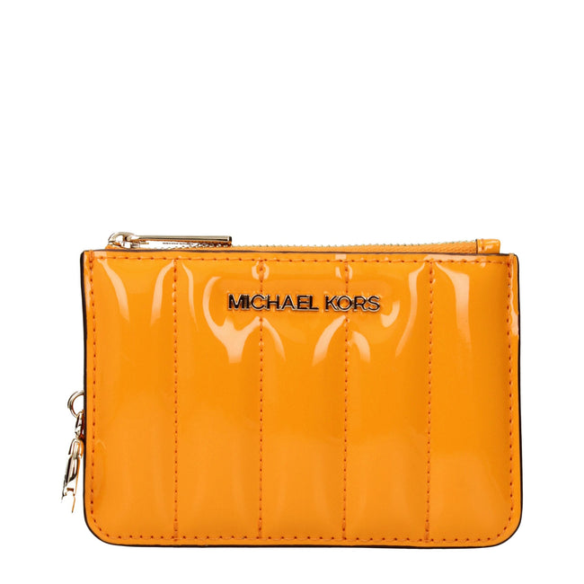 Michael Kors Orange Leather Wallets Michael Kors