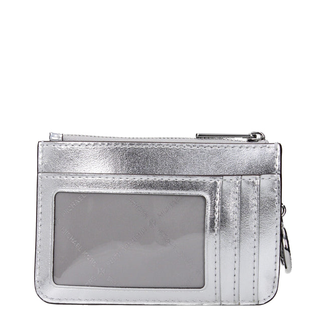 Michael Kors Gray Leather Wallets Michael Kors