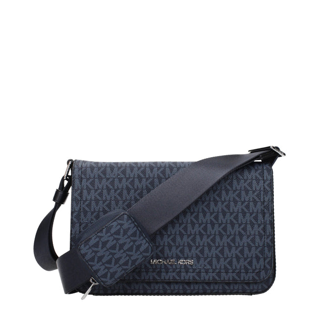 Michael Kors Blue Fabric Crossbody Bags Michael Kors